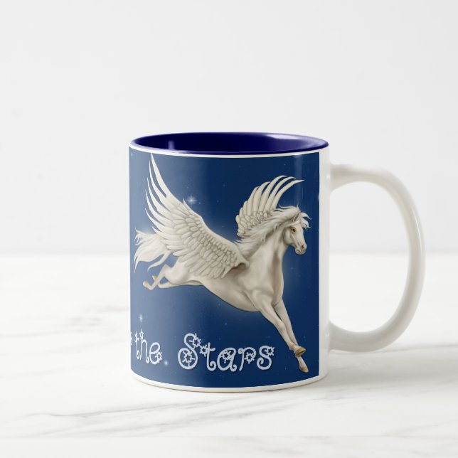 Flying Pegasus Zweifarbige Tasse (Rechts)