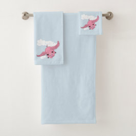 Flying Pig Badhandtuch Set