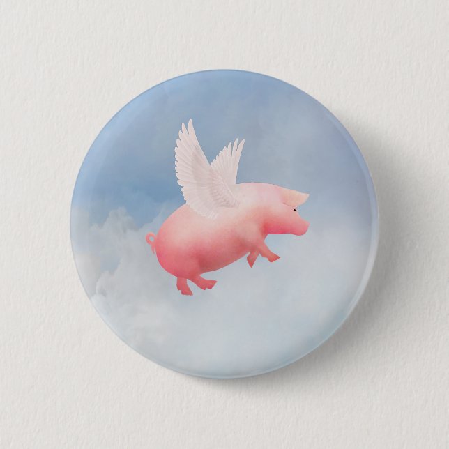 Flying Pig Button (Vorderseite)