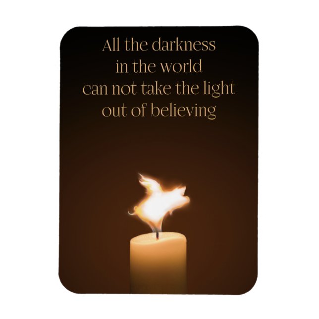 Flying Pig Candle Flame Magnet (Vertikal)