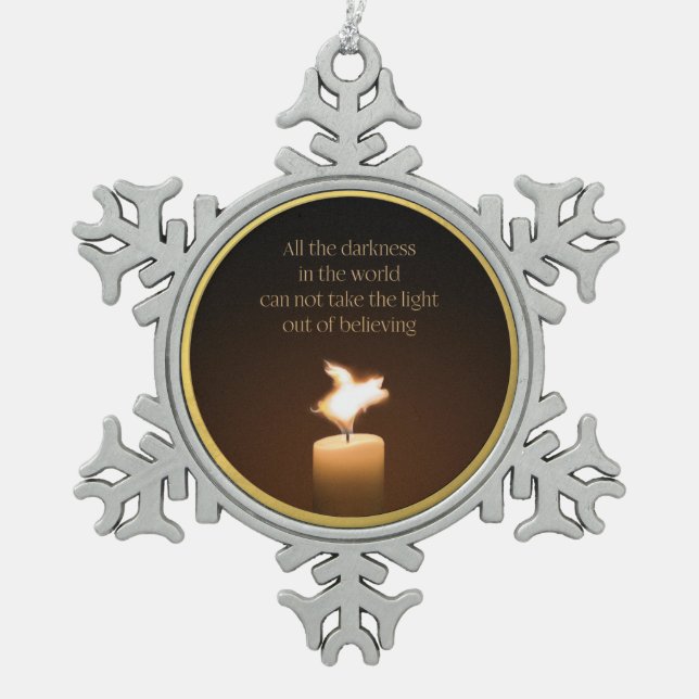 Flying Pig Candle Flame Ornament (Vorderseite)