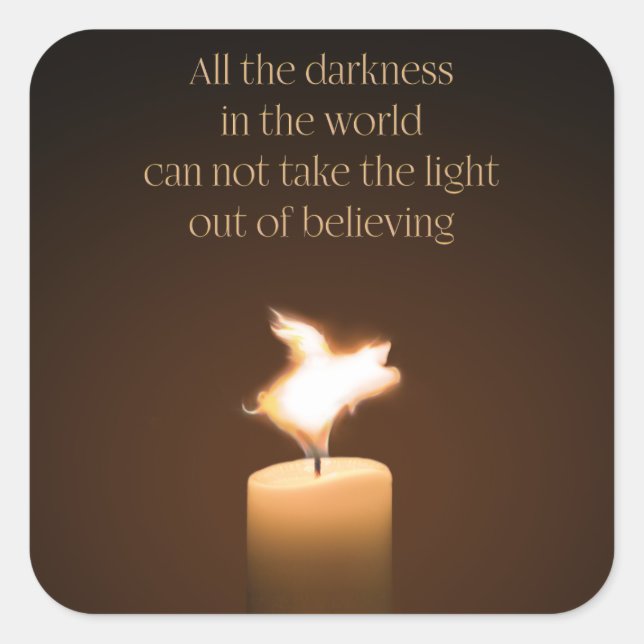 Flying Pig Candle Flame Stickers (Vorderseite)