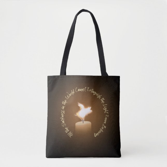 Flying Pig Candle Flame Tote Bag (Vorderseite)