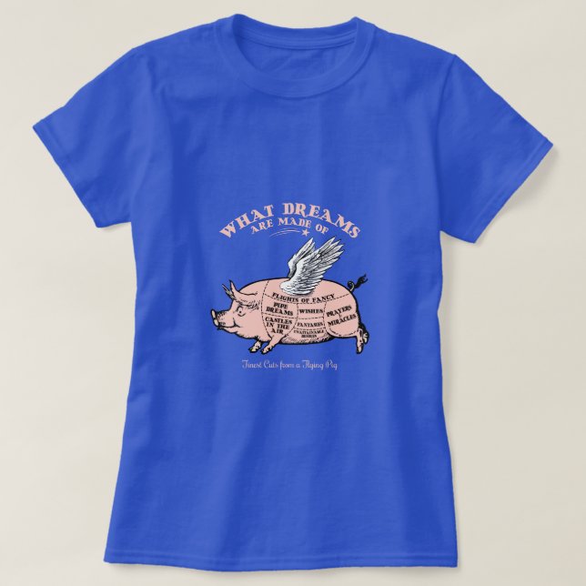 Flying Pig Diagramm T-Shirt (Design vorne)