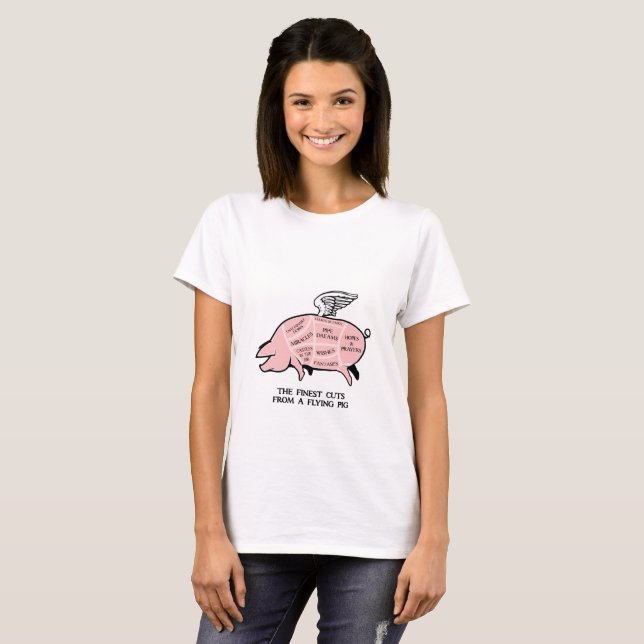 Flying Pig Diagramm T-Shirt (Vorne ganz)