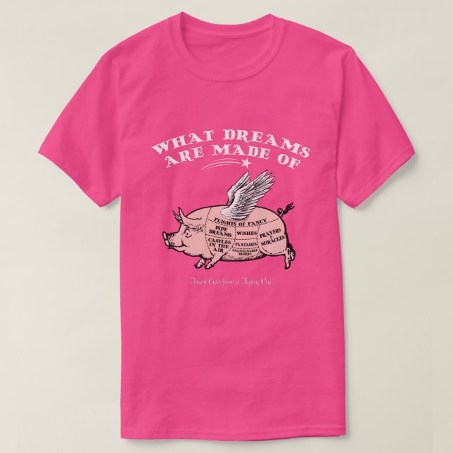 Flying Pig Diagramm T - Shirt (Design vorne)