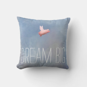Flying Pig Dream Big Pillow Kissen