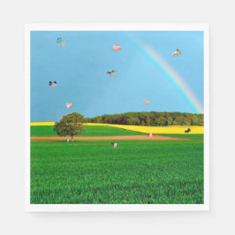 Flying Pig Farm Paper Napkin Serviette