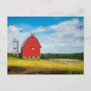 Flying Pig Farm Postkarte