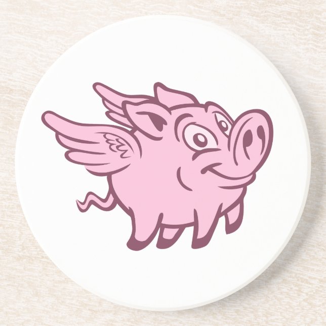 Flying Pig Getränkeuntersetzer (Vorne)