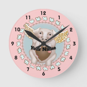 Flying Pig Kiss Uhr