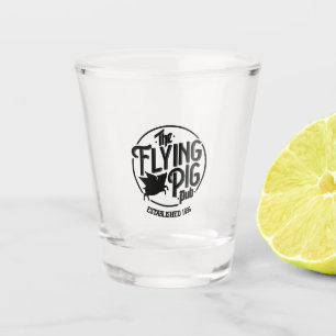 Flying Pig-Logo-Shootglas Schnapsglas