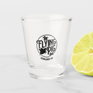 Flying Pig-Logo-Shootglas Schnapsglas