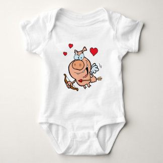 Flying Pig mit Bow und Pfeil Baby Strampler