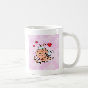 Flying Pig mit Bow und Pfeil Kaffeetasse