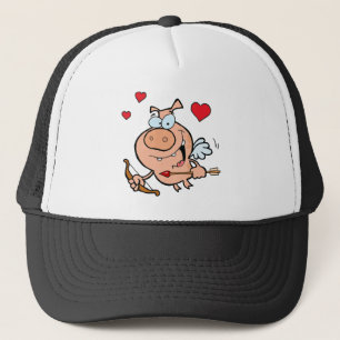 Flying Pig mit Bow und Pfeil Truckerkappe