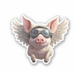 Flying Pig Sticker