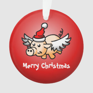 Flying Pig Weihnachten Acrylschmuck Ornament