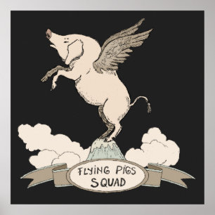 Flying Pigs Squad Poster