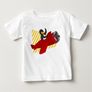 Flying Pinguin Cartoon Baby T - Shirt