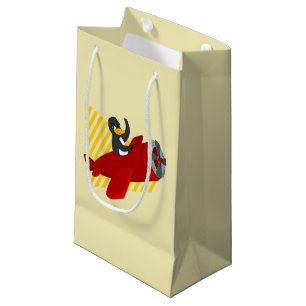 Flying Pinguin Cartoon kleine Geschenktasche Geschenktüte