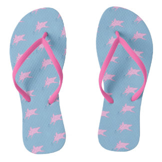 Flying Pink Pigs Sprinklen Magic Stars FlipFlops