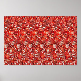 Flying puck - Versteckter 3D-Druck Poster