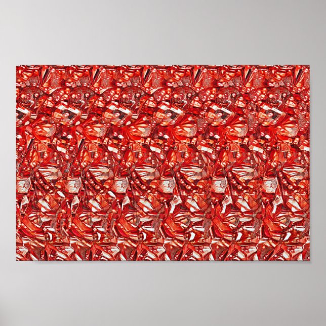 Flying puck - Versteckter 3D-Druck Poster (Vorne)