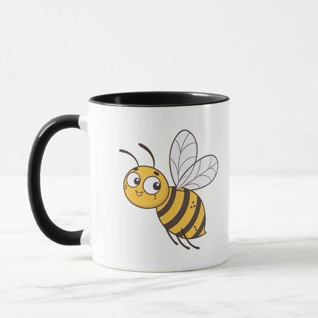 Flying Queen Honigbiene Tasse (Links)