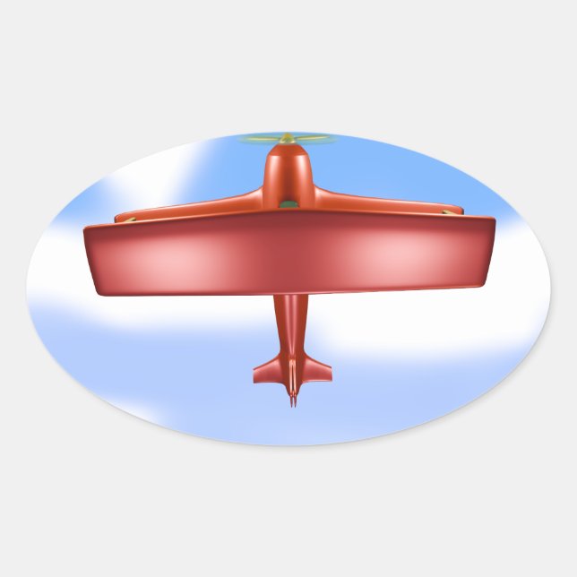 Flying Red Uproar Aufkleber (Vorderseite)
