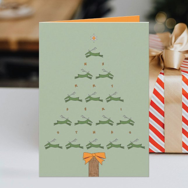 FLYING REINDEER CHRISTMAS KARTE (Von Creator hochgeladen)