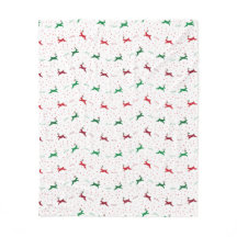 Flying Rentier Fleece Blanket