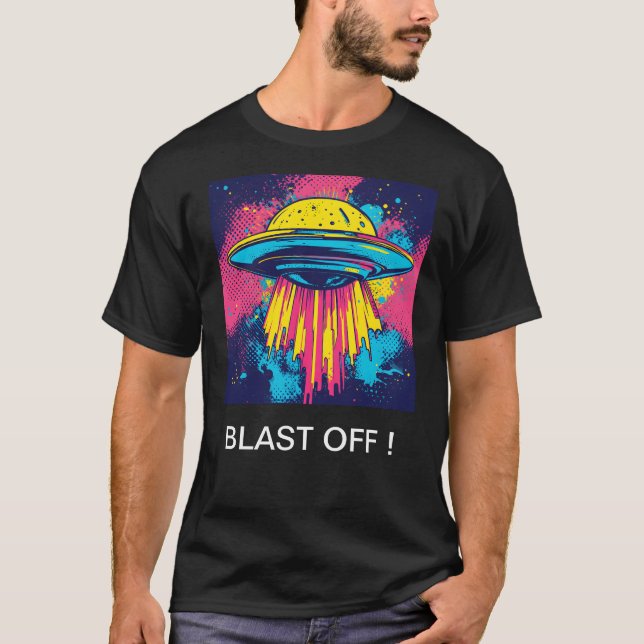 Flying Saucer 0001 T-Shirt (Vorderseite)