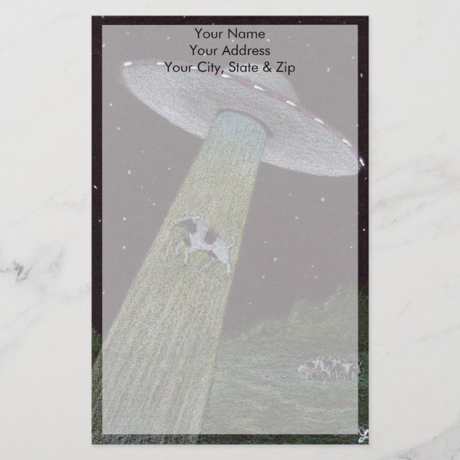 Flying Saucer Briefpapier (Vorderseite)