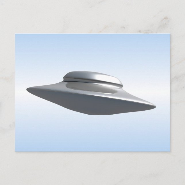 Flying Saucer Postkarte (Vorderseite)