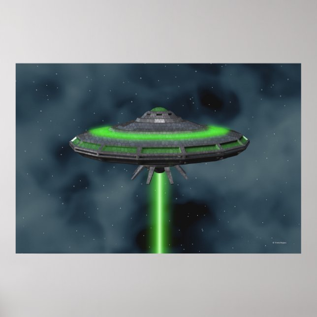 Flying Saucer - Sci-Fi-Poster Poster (Vorne)