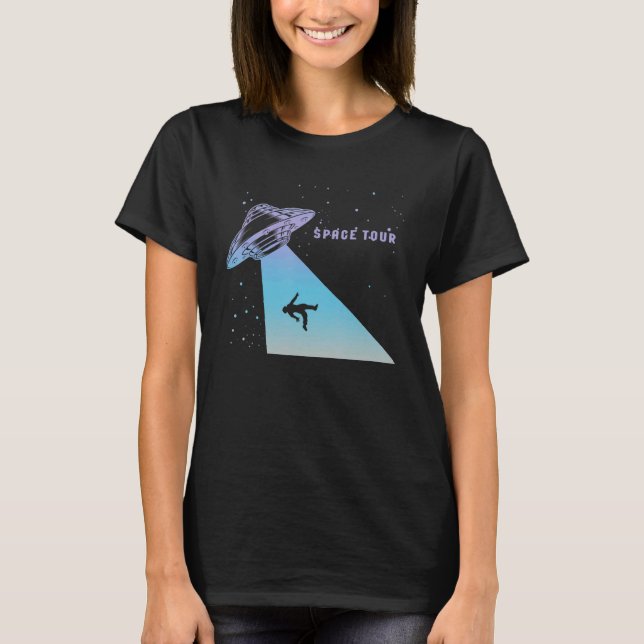 Flying Saucer UFO Astronauts are Aliens 13 T-Shirt (Vorderseite)