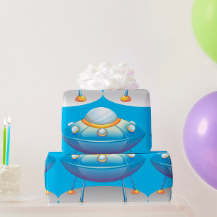 Flying Saucer UFO Geschenkpapier