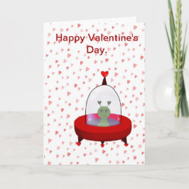 Flying Saucer Valentine Card Feiertagskarte