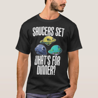 Flying Saucers Set Dark T-Shirt