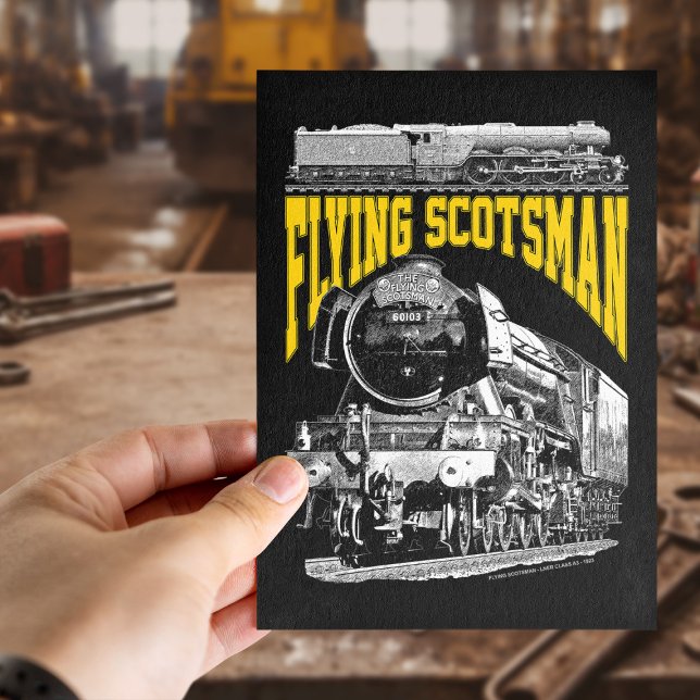 Flying Scotsman 1923 LNER Train. Steam Locomotive. Postkarte (Flying Scotsman 1923 LNER Train. Steam Locomotive. Postcard)