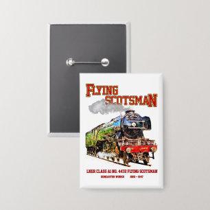 Flying Scotsman-Dampflokomotive Button