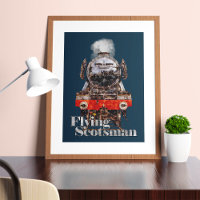 Flying Scotsman – Dampflokomotive-Illustration