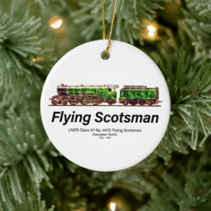 Flying Scotsman-Dampflokomotive  Keramik Ornament