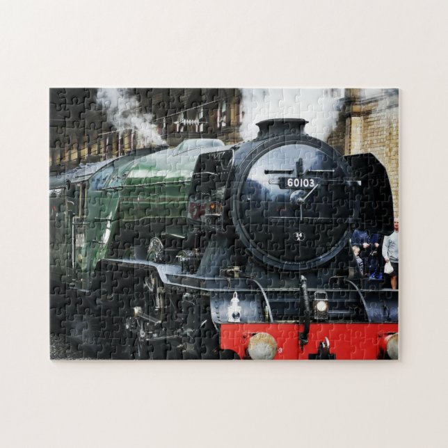 Flying Scotsman im Bahnhof Preston Puzzle (Horizontal)
