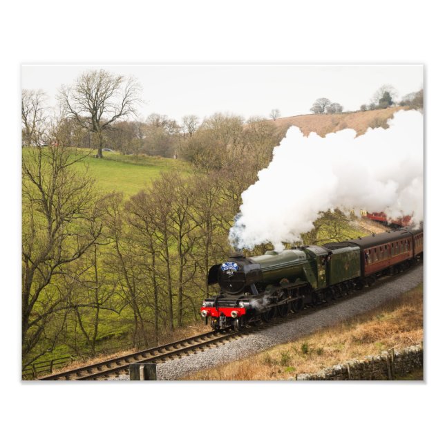 Flying Scotsman in Goathland Fotodruck (Vorne)