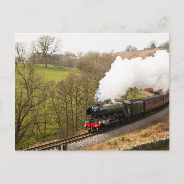 Flying Scotsman in Goathland Postkarte (Vorderseite)