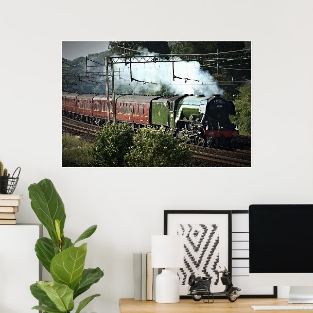Flying Scotsman on the Mainline (5539) Poster (Heimbüro)