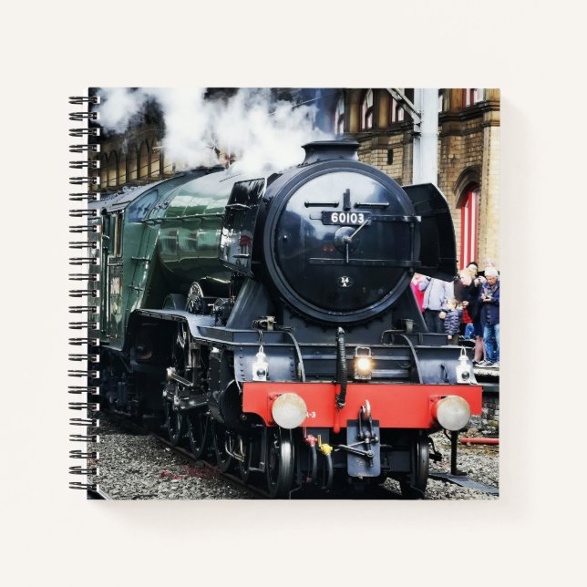 Flying Scotsman Spiral Notebook Notizbuch (Vorderseite)