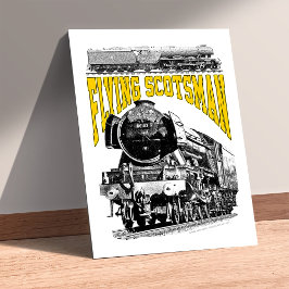 Flying Scotsman Steam Locomotive. 1923 LNER Train Poster